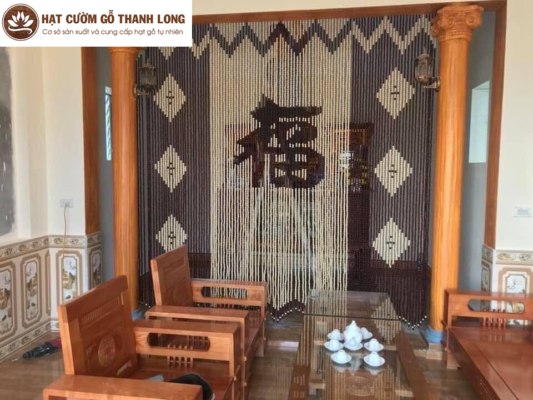 Rèm hạt cườm gỗ Thanh Long uy tín - lựa chọn hoàn hảo cho mọi không gian 3 Rèm hạt cườm gỗ phù hợp với những không gian nào?
