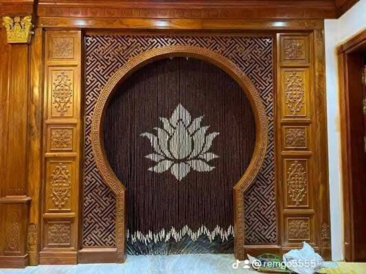 Rèm hạt cườm gỗ Thanh Long phù hợp với những không gian nào?