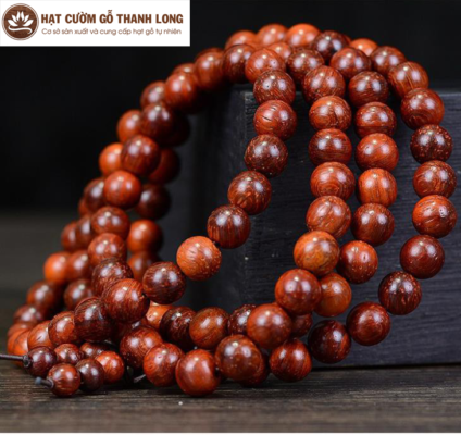 Vòng hạt cườm gỗ Thanh Long: Thời trang và sức khỏe trong một sản phẩm 1 Hạt cườm gỗ Thanh Long