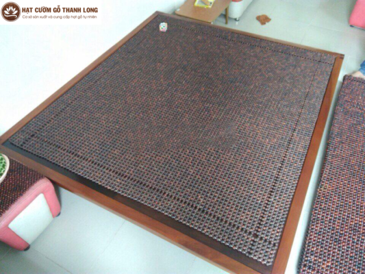 Những mẫu chiếu hạt cườm gỗ Thanh Long tốt nhất cho mua hè 5 Chiếu hạt gỗ Hương truyền thống