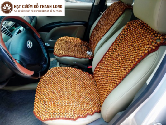 Lót ghế ô tô hạt gỗ tự nhiên