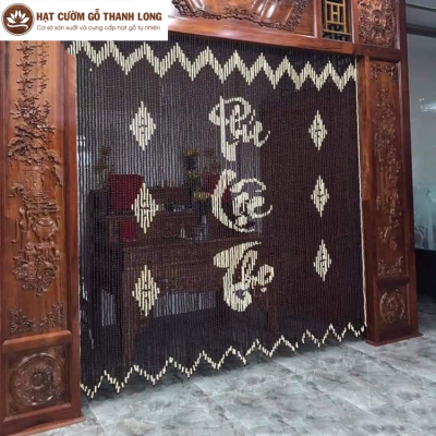 Các mẫu rèm hạt cườm gỗ tự nhiên được ưa chuộng hiện nay