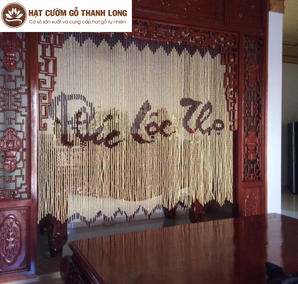 Rèm hạt gỗ tự nhiên